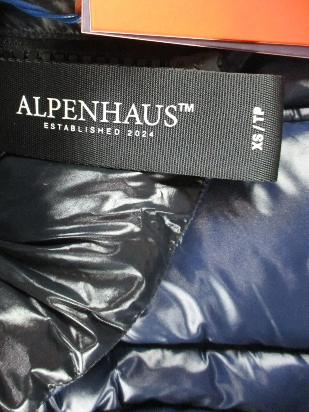 NEW Alpenhaus Meribel Quilted Maxi Puffer Coat XS Removable Hood Midnight Navy - Picture 8 of 10